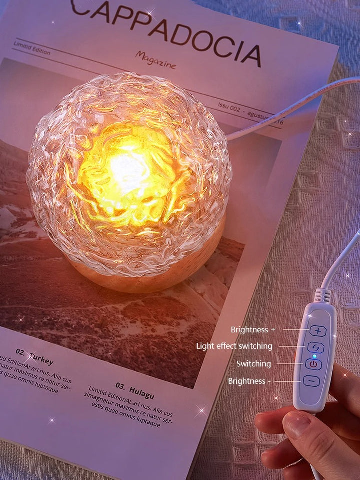 Kristall-Lichtkugel mit 16 Farben