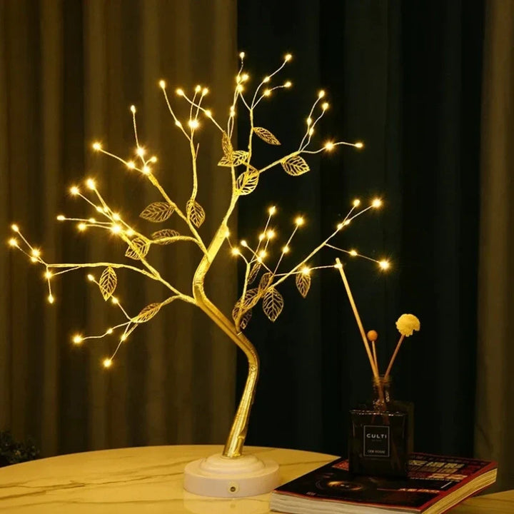 Goldene Blatt-Lichtgestalt