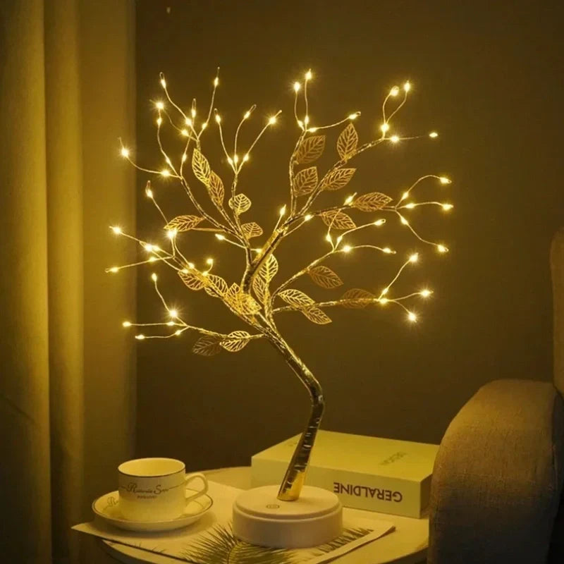 Goldene Blatt-Lichtgestalt