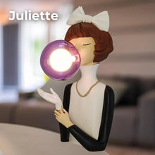 Farbenfrohen Paris Bubble Girls