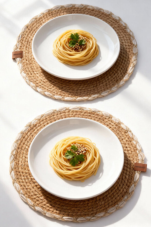 Stublute | Jute-Optik Rund