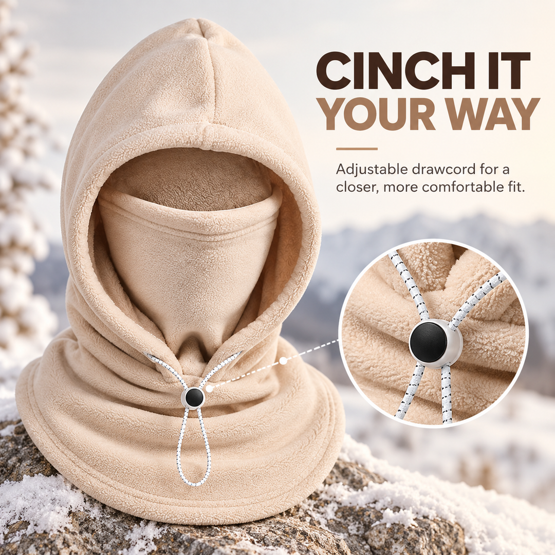 3-in-1-Fleece-Winterhaube – gemütlich durch kalte Tage