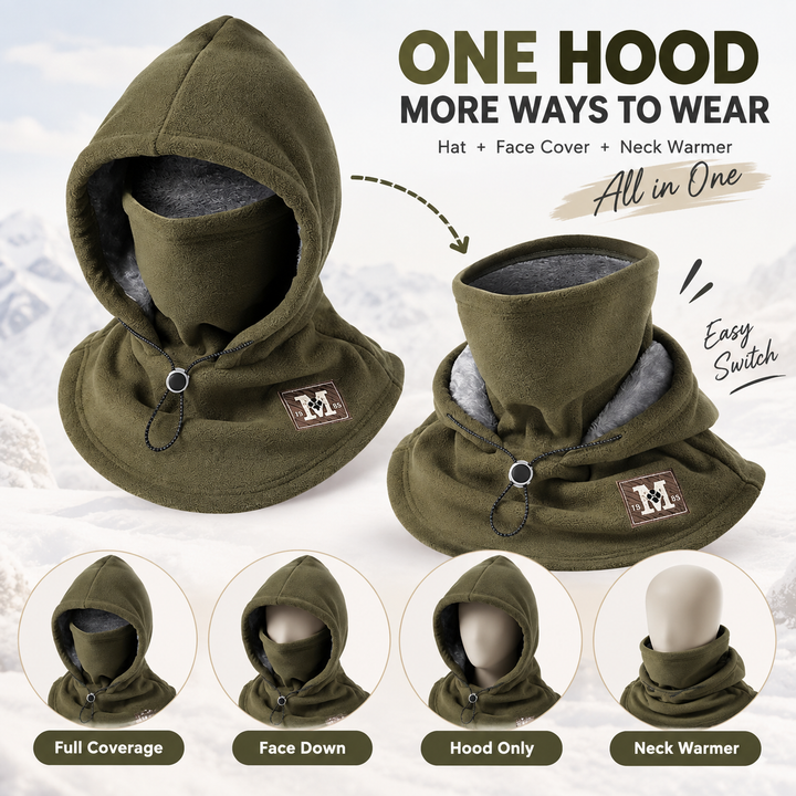3-in-1-Fleece-Winterhaube – gemütlich durch kalte Tage