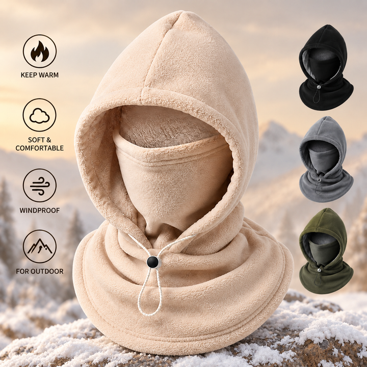 3-in-1-Fleece-Winterhaube – gemütlich durch kalte Tage