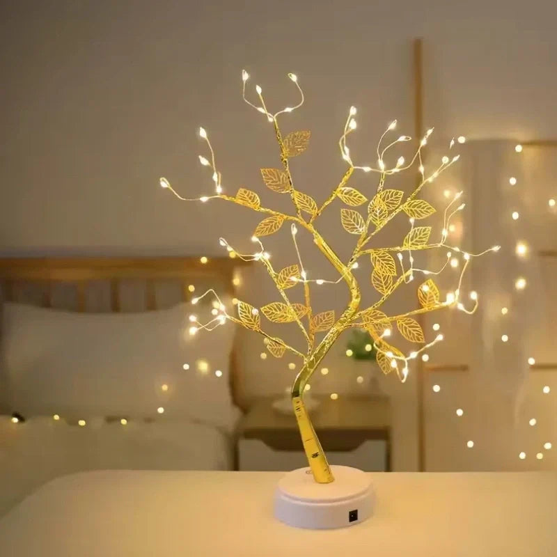 Goldene Blatt-Lichtgestalt
