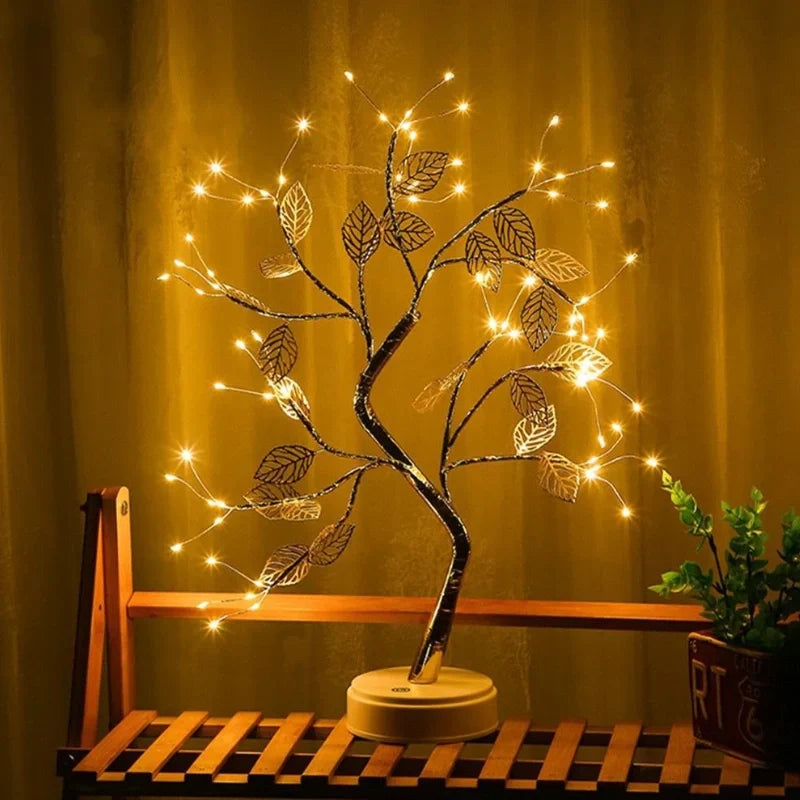 Goldene Blatt-Lichtgestalt
