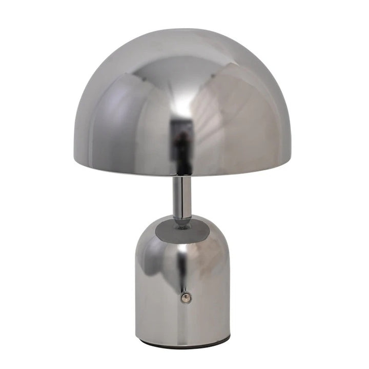 WILMA – Pilz-Tischlampe in Chrom
