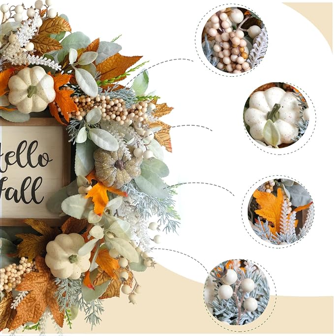 Herbstlicher Kürbiskranz