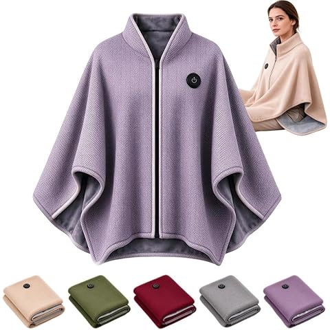 USB-Heizponcho mit 3 Wärmestufen