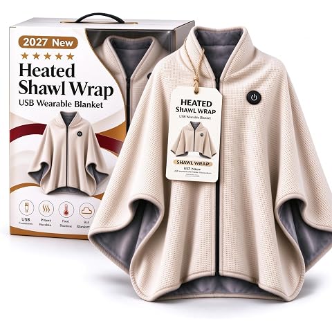 USB-Heizponcho mit 3 Wärmestufen
