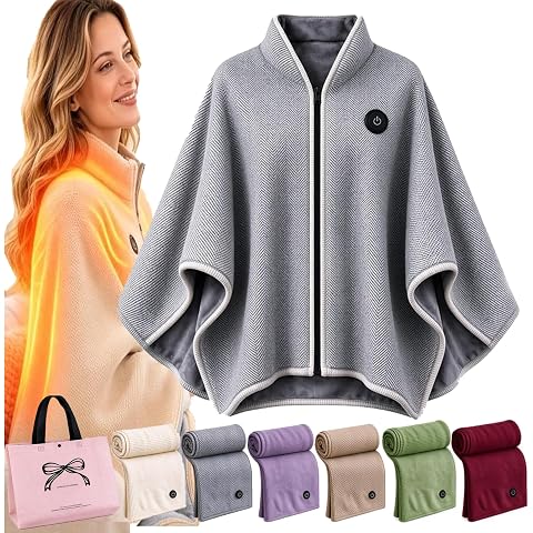 USB-Heizponcho mit 3 Wärmestufen