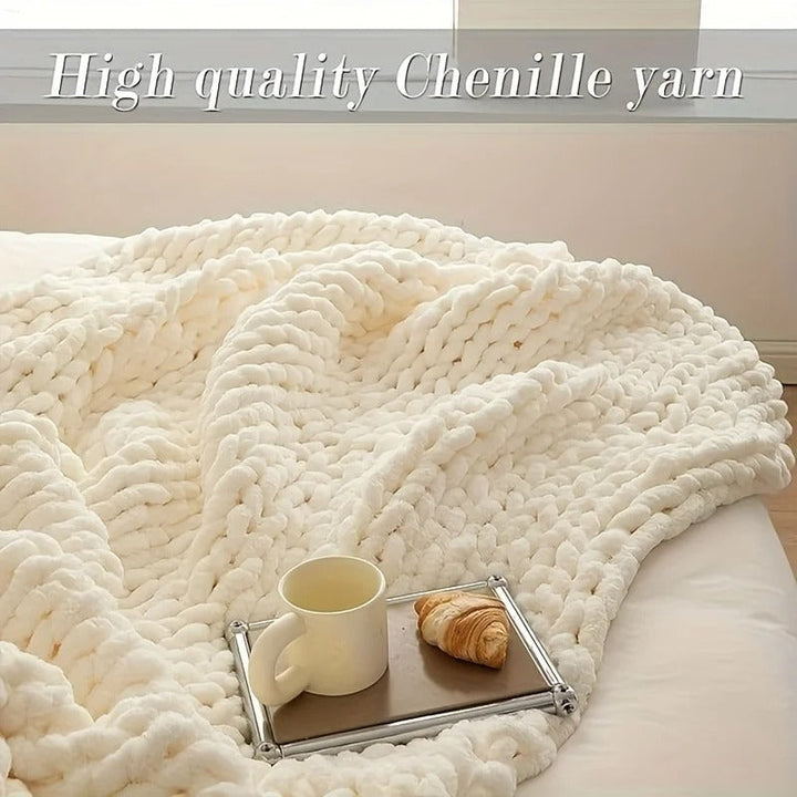 Chunky Knit Throw Blanket