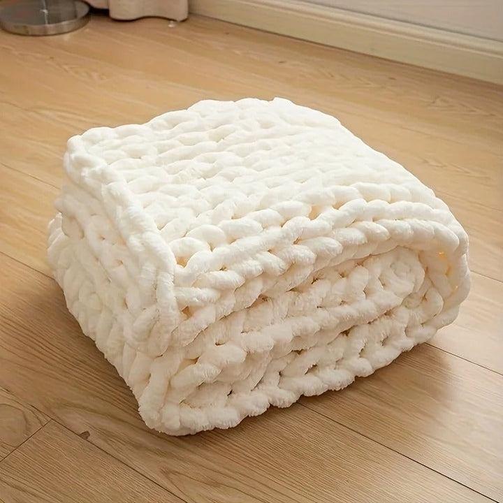 Chunky Knit Throw Blanket