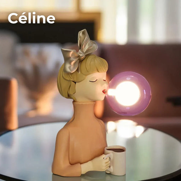 Farbenfrohen Paris Bubble Girls