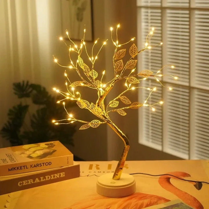 Goldene Blatt-Lichtgestalt