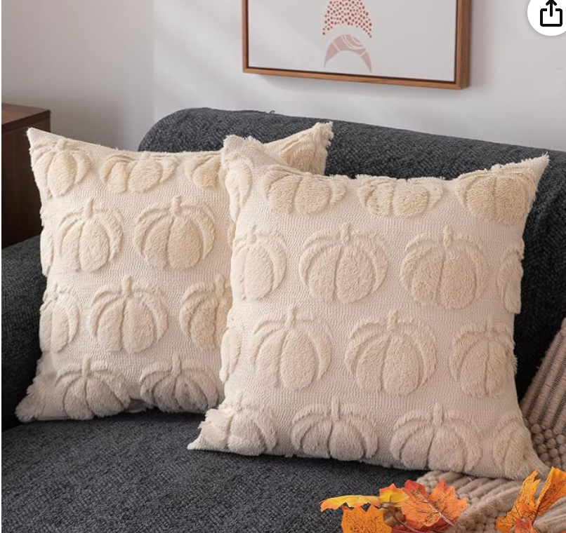 Pumpkin Kissenbezüge aus Plüsch – 2er-Set