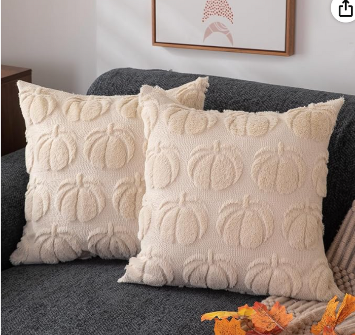 Pumpkin Kissenbezüge aus Plüsch – 2er-Set