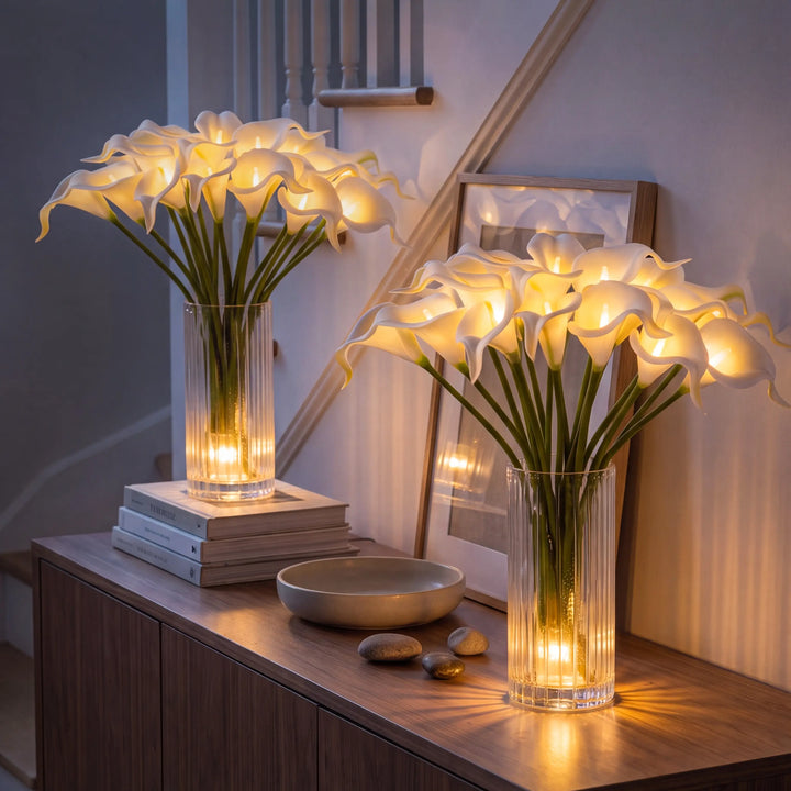 NORDLILIE – Beleuchteter Calla-Lilienstrauß