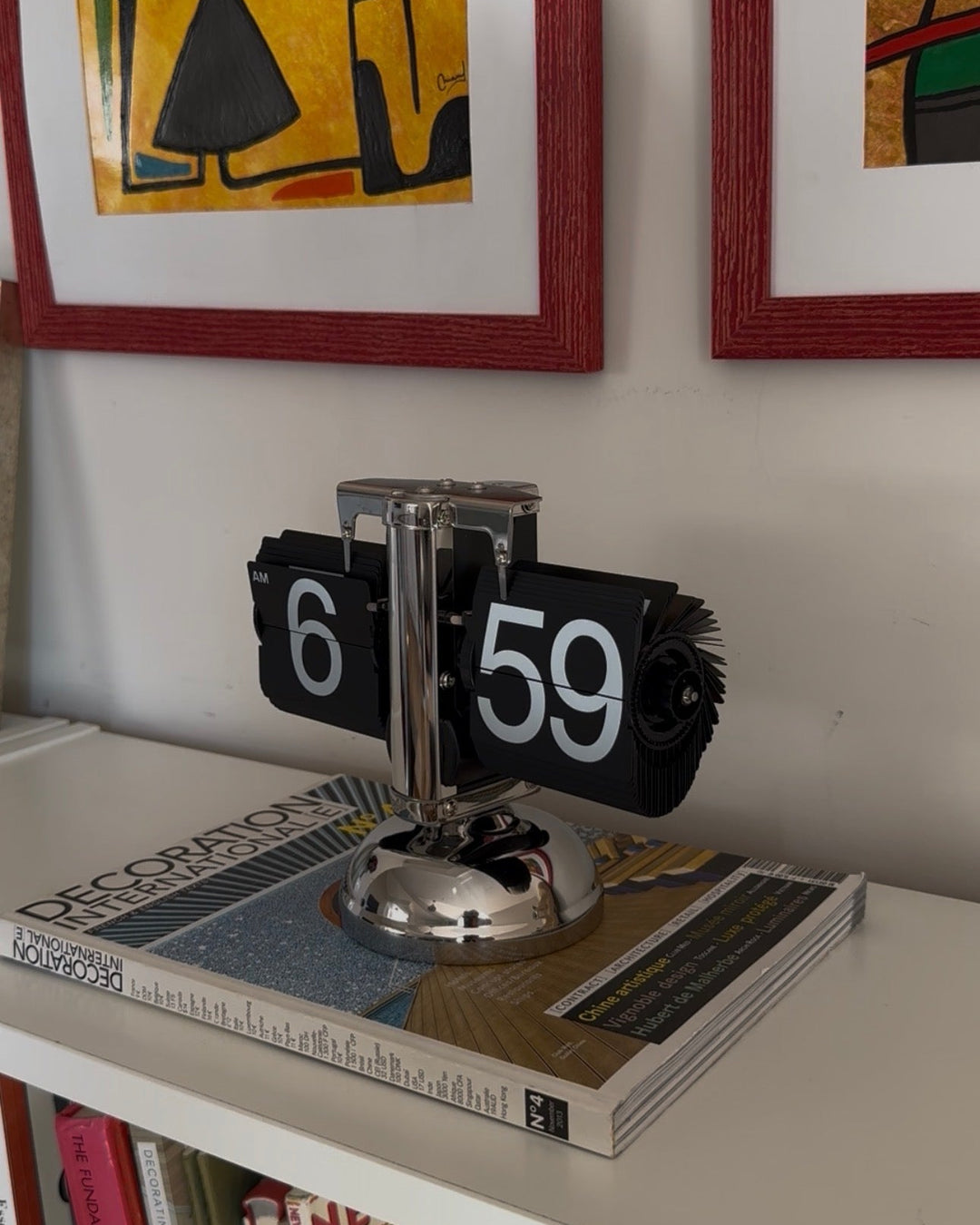 Vintage Auto Flip Clock | Retro Tischuhr