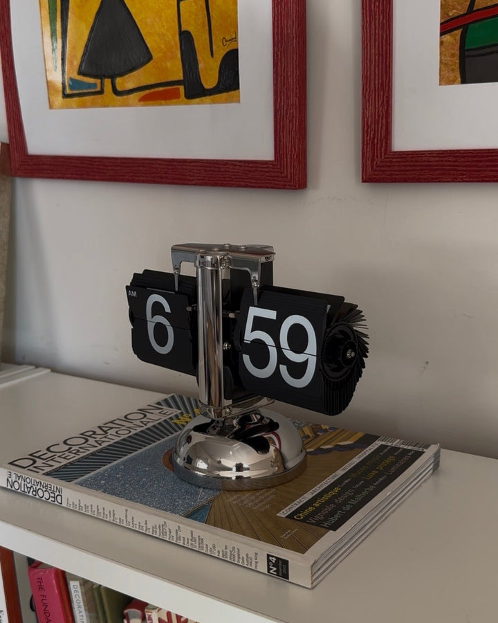 Vintage Auto Flip Clock | Retro Tischuhr