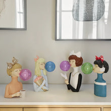 Farbenfrohen Paris Bubble Girls