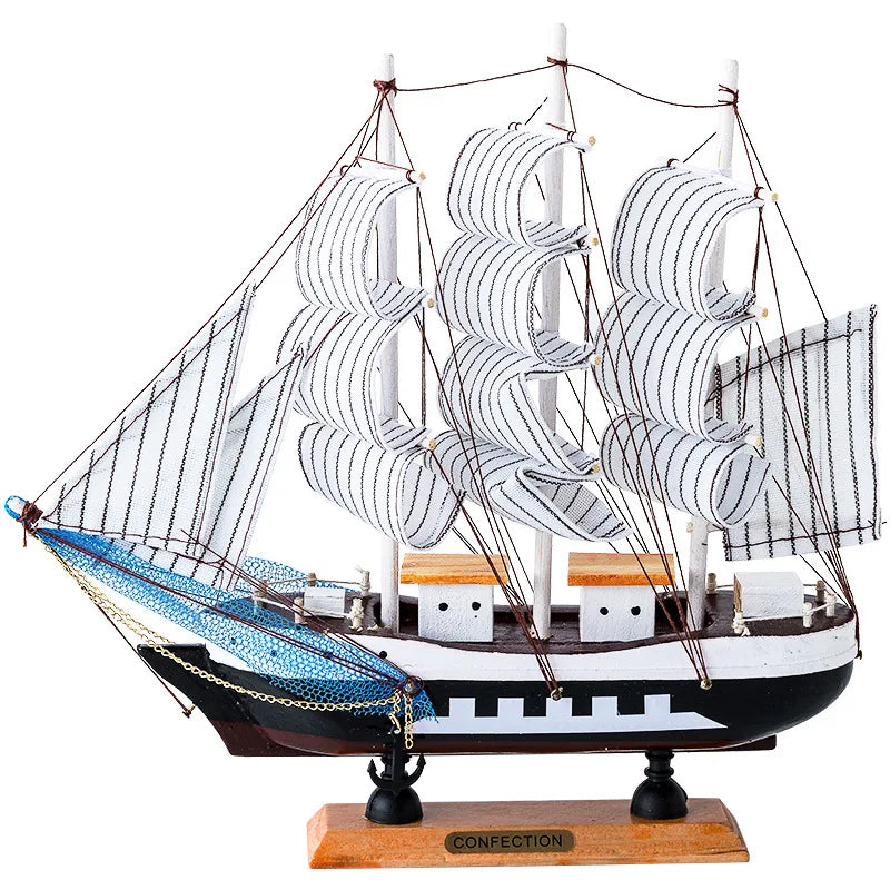 Klassisches Segelboot – Holzdekor