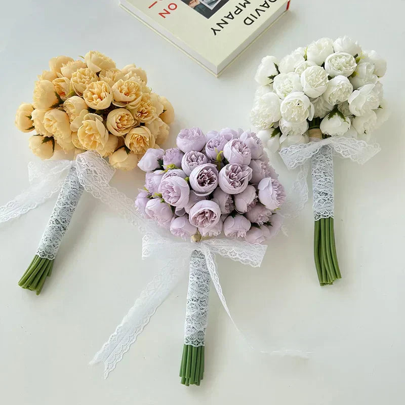 Seidenpfingstrosen-Bouquet