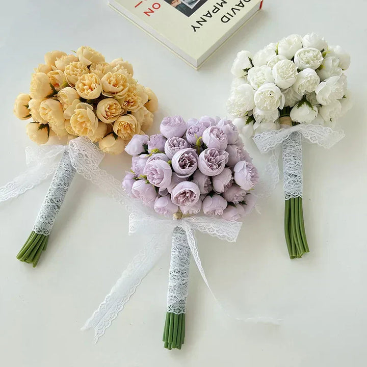 Seidenpfingstrosen-Bouquet