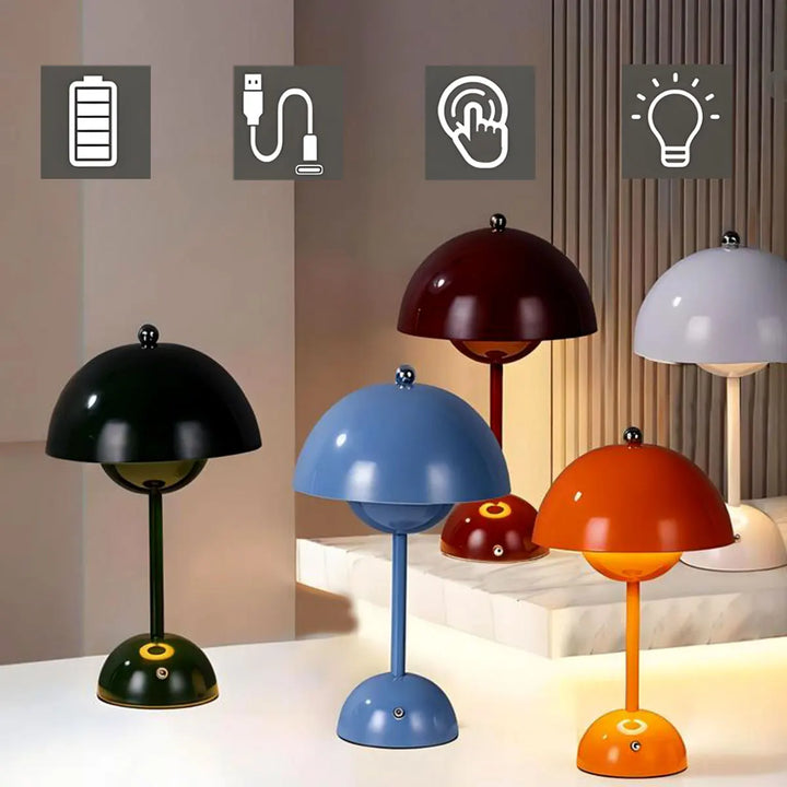 Luma Bloom – Kabellose Design-Tischlampe