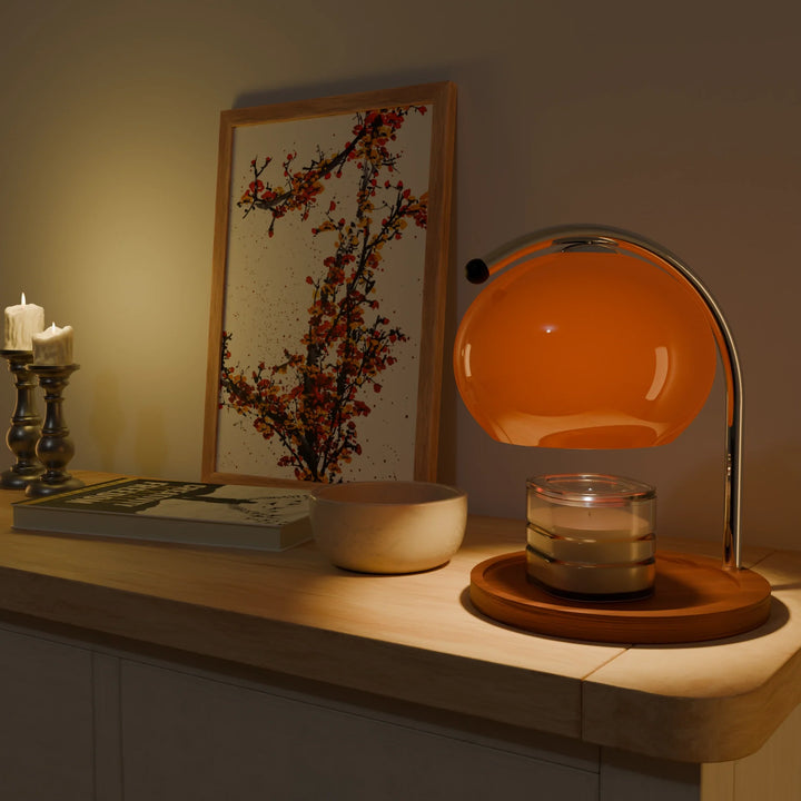 Die Tangerine Retro Kerzen Lampe