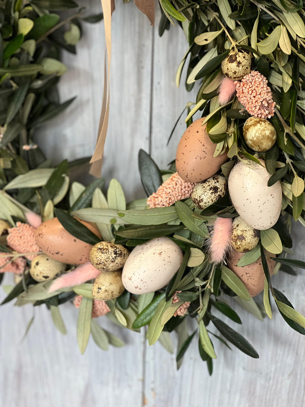 Stublute Osterkranz-Beige & Oliv