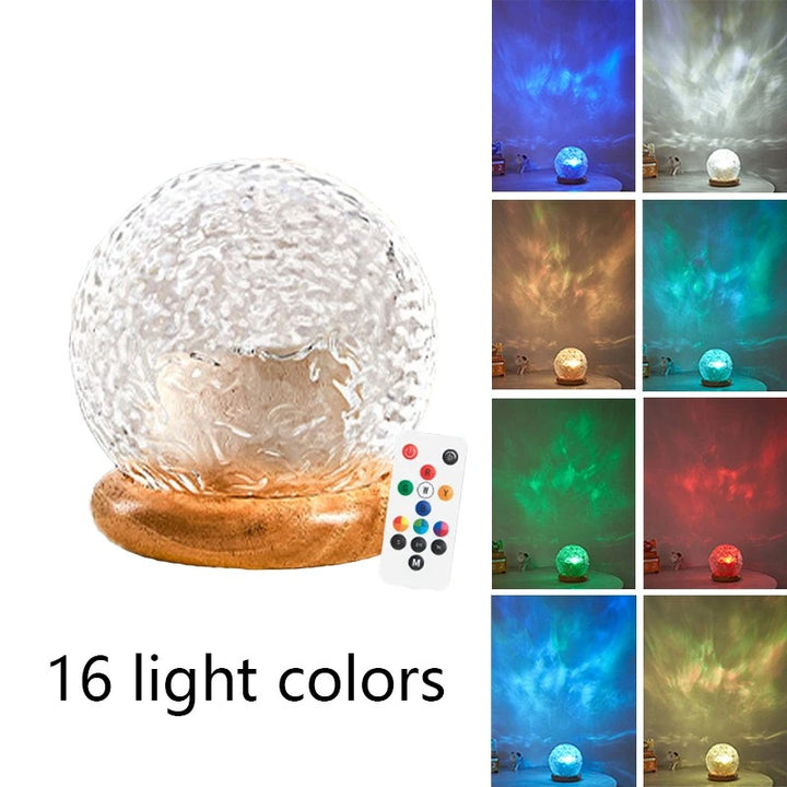 Kristall-Lichtkugel mit 16 Farben