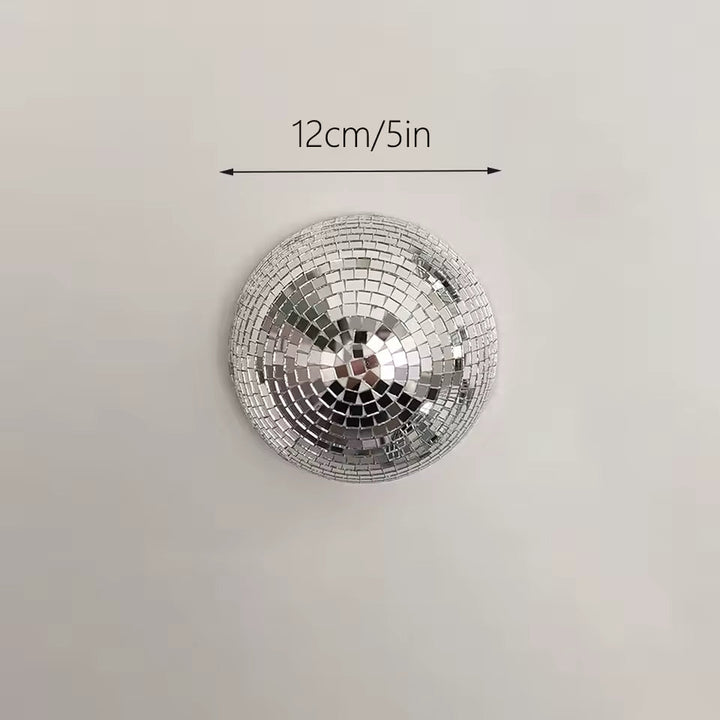 Silver Mirror Disco Ball Wall Decor