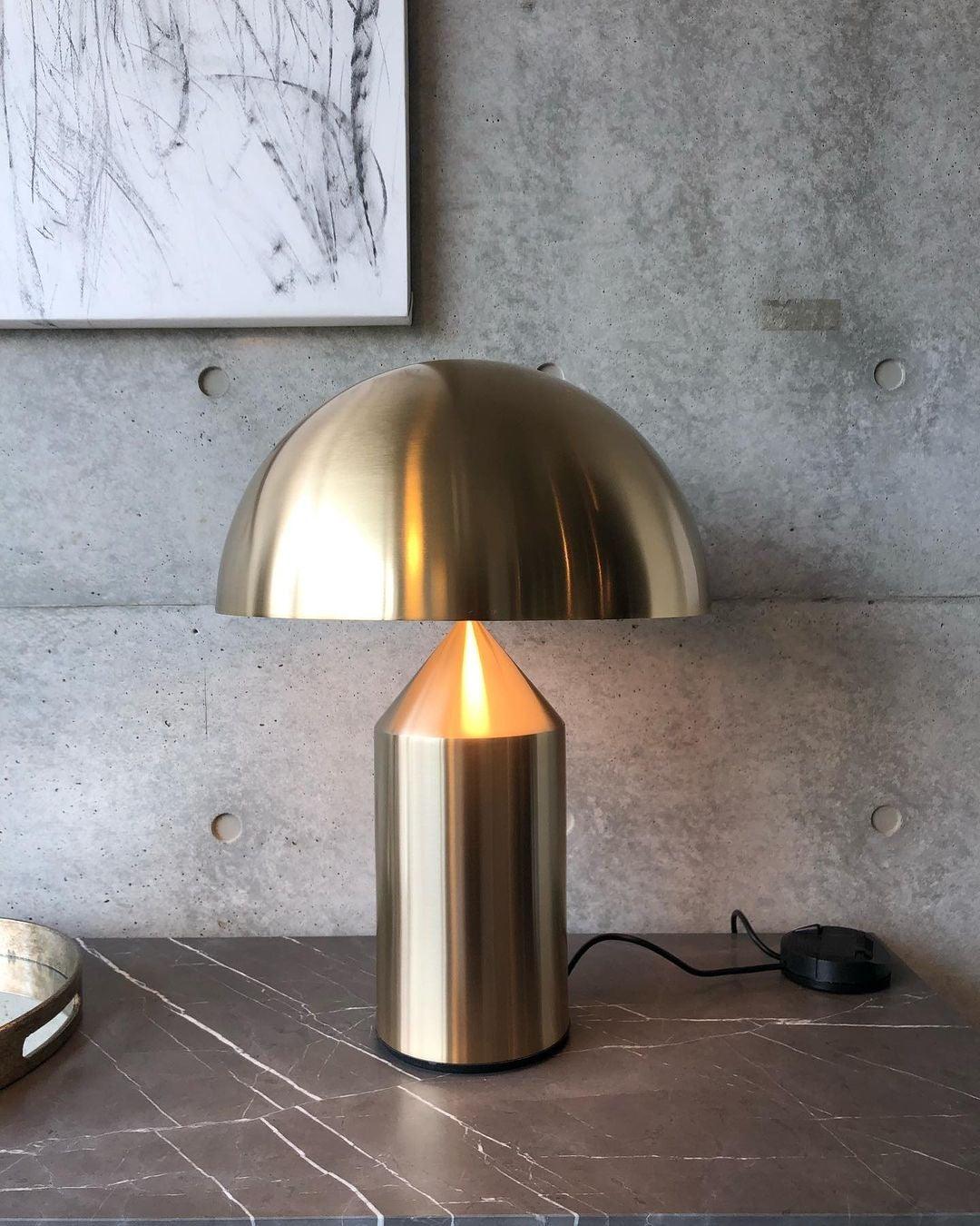 Lampada da Tavolo in Metallo Atollo