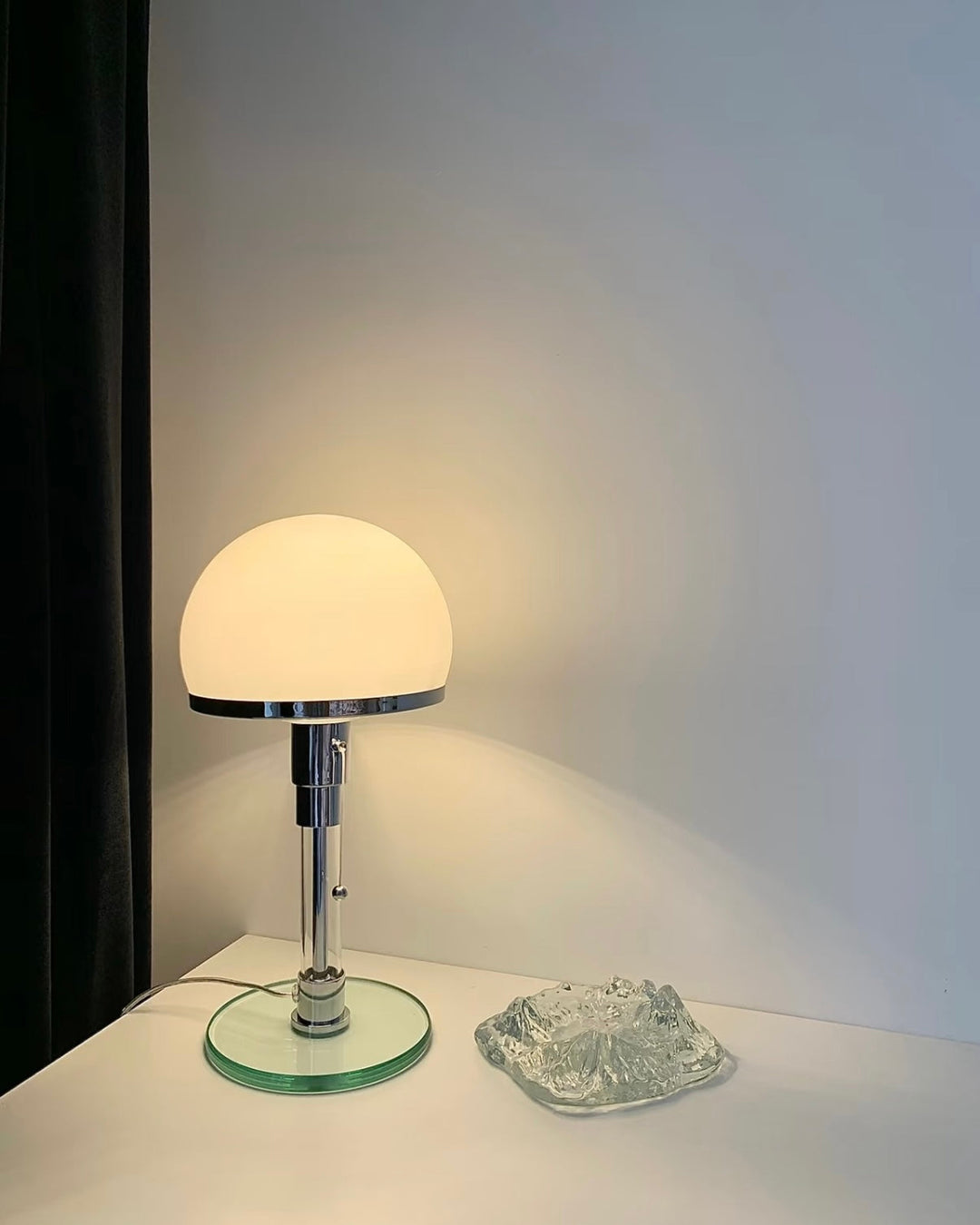 Chrome Mushroom Tischlampe