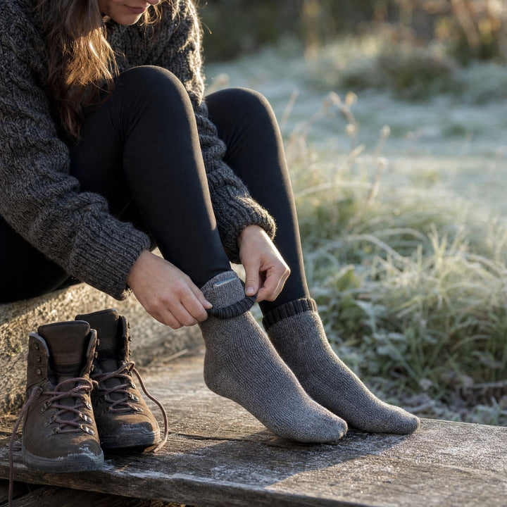 Beheizbare Merino-Socken für kalte Tage
