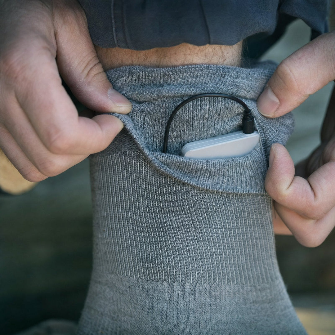 Beheizbare Merino-Socken für kalte Tage