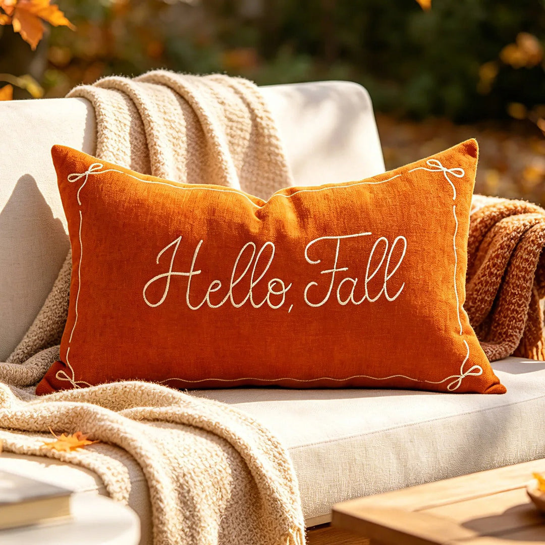 Bouclé Pumpkin Pillow Cover
