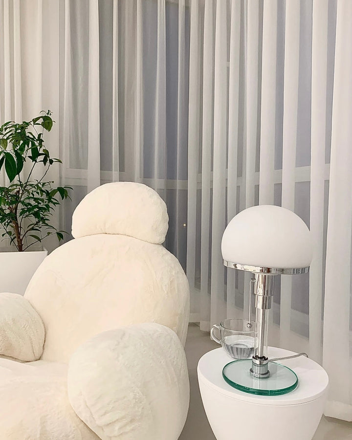 Chrome Mushroom Tischlampe