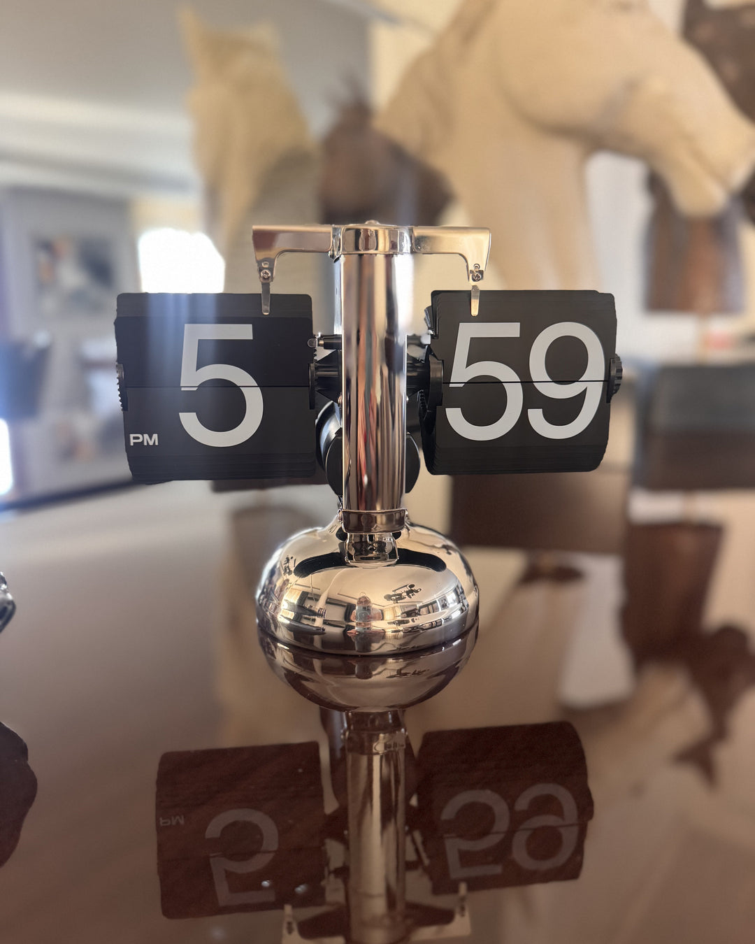 Vintage Auto Flip Clock | Retro Tischuhr