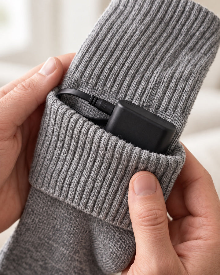 Beheizbare Merino-Socken für kalte Tage