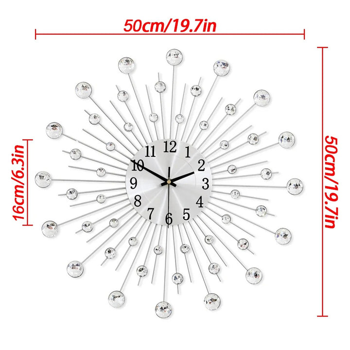 Kristall-Wanduhr