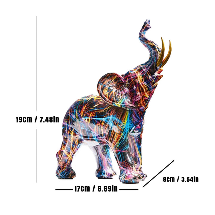 Skulptur Graffiti-Elefant