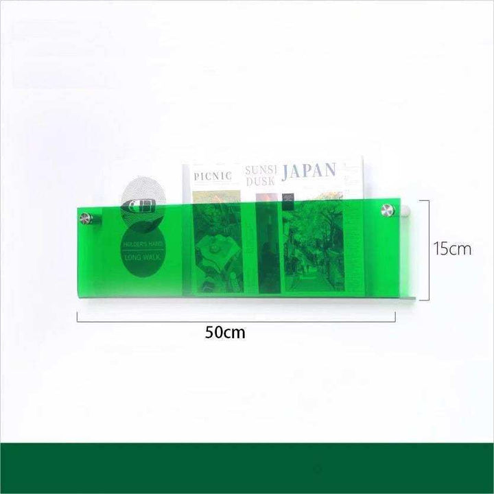 Schwebender Acryl Magazinhalter