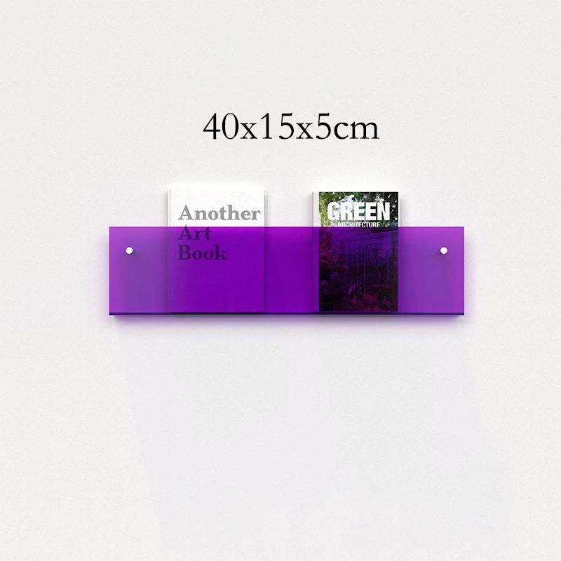 Schwebender Acryl Magazinhalter