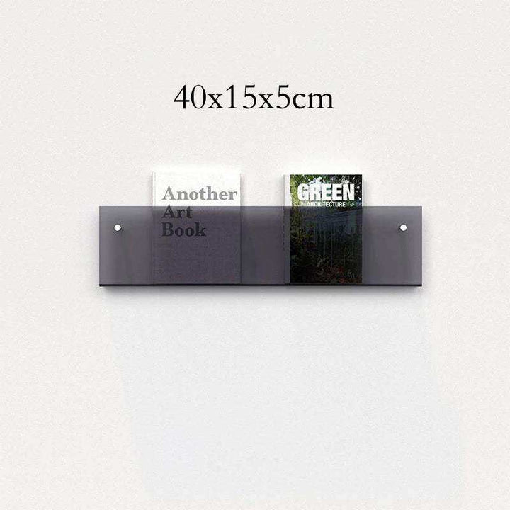 Schwebender Acryl Magazinhalter