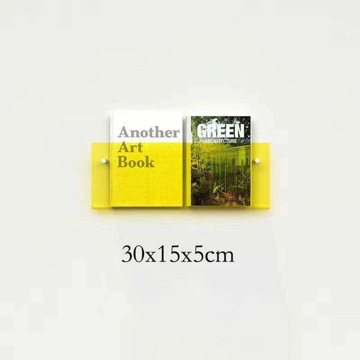 Schwebender Acryl Magazinhalter