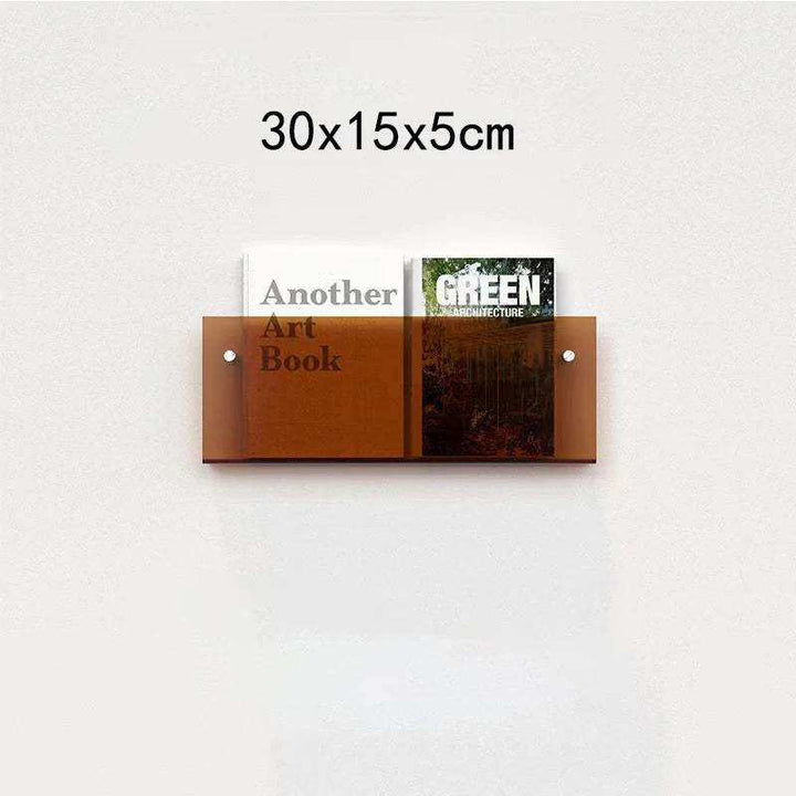 Schwebender Acryl Magazinhalter
