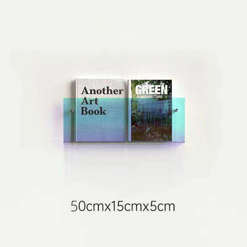 Schwebender Acryl Magazinhalter