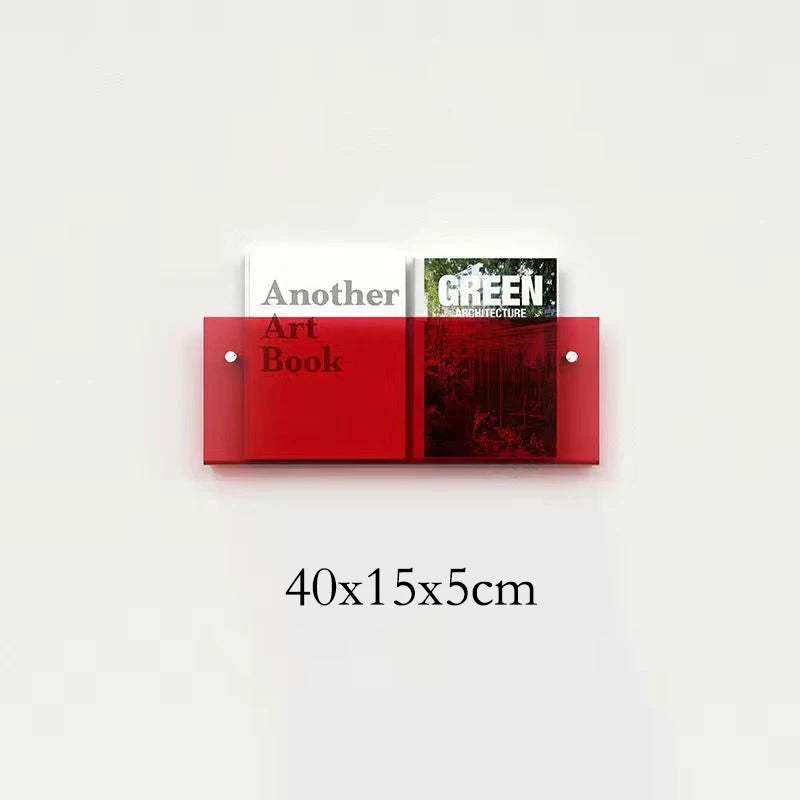 Schwebender Acryl Magazinhalter